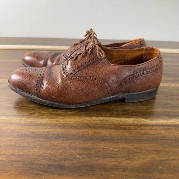 Tricker's England Kensington Toecap Oxford City Shoe Brown 10-D - Picture 2 of 7